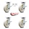 Service Caster 8 Inch Kingpinless Nylon Wheel Caster Brakes 2 Swivel Locks, 4PK SCC-KP30S820-NYR-SLB-BSL-2-SLB-2 - alternate 4